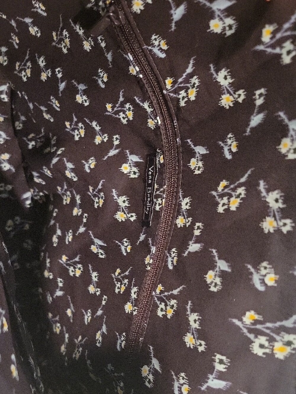 Vera Bradley Plum Floral Quilted Shoulder Tote - Picture 5 of 5